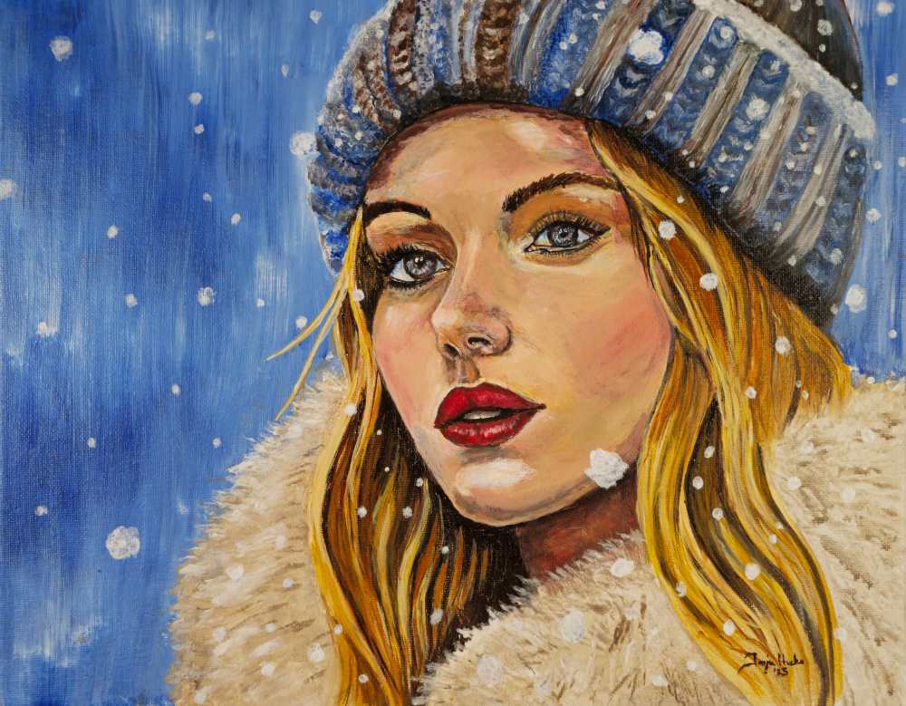 Winter Wonder, an acrylic painting by Tonja Hicks